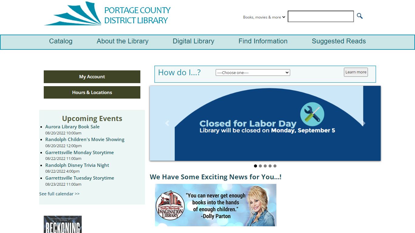 Home | Portage County District Library