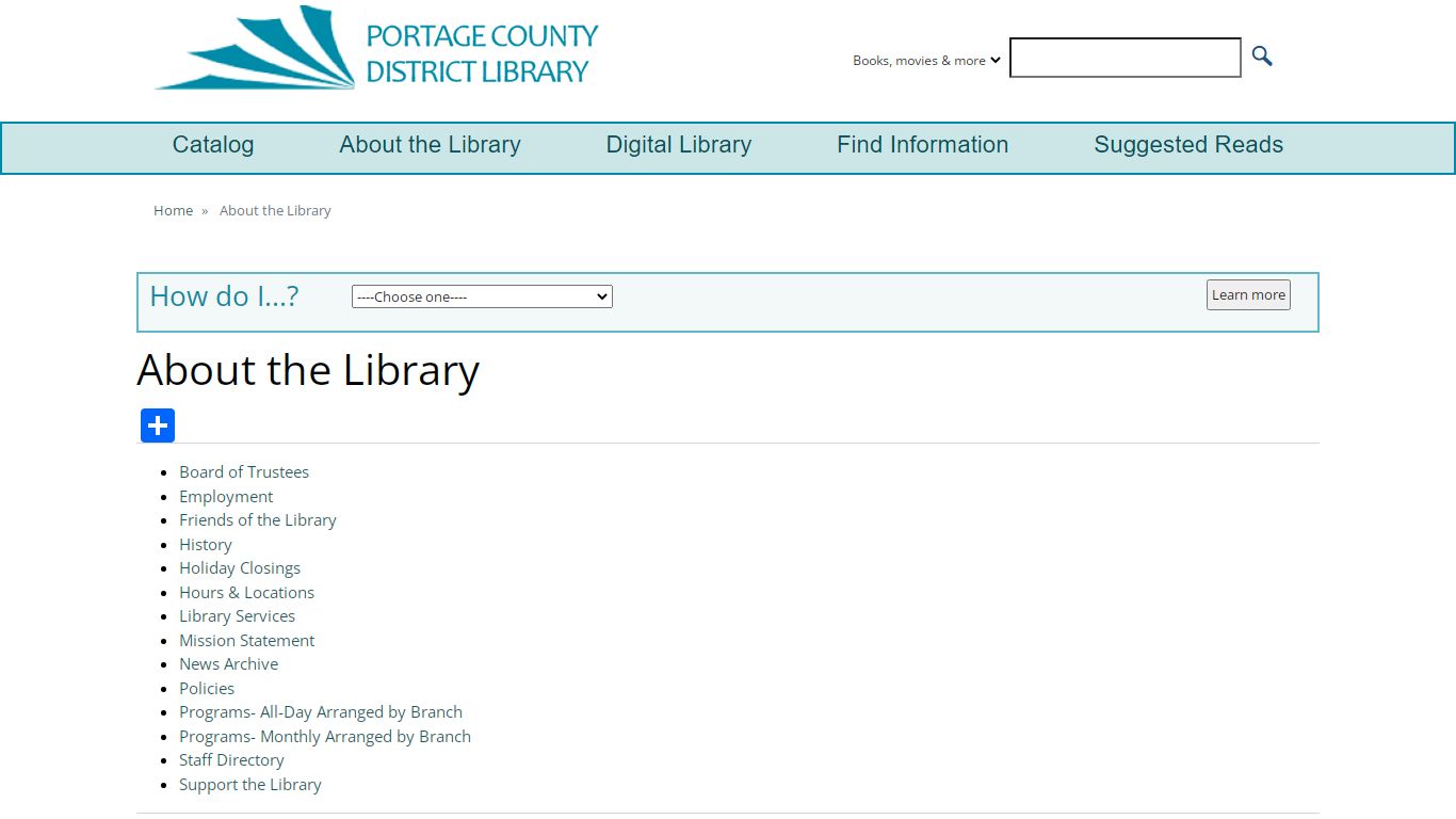 About the Library | Portage County District Library